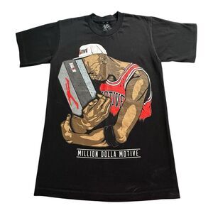 Men's Million Dollar Motive Michael Jordan Air Jordan Shoes Champ  T-Shirt Large